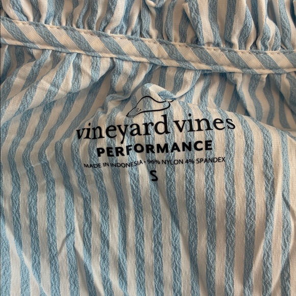 NWOT Vineyard Vines Performance Blue & White Striped Dress Sz S - Picture 5 of 5